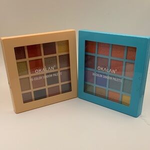 OKALAN 16-Color Eyeshadow Palette - Bold and Neutral Shades